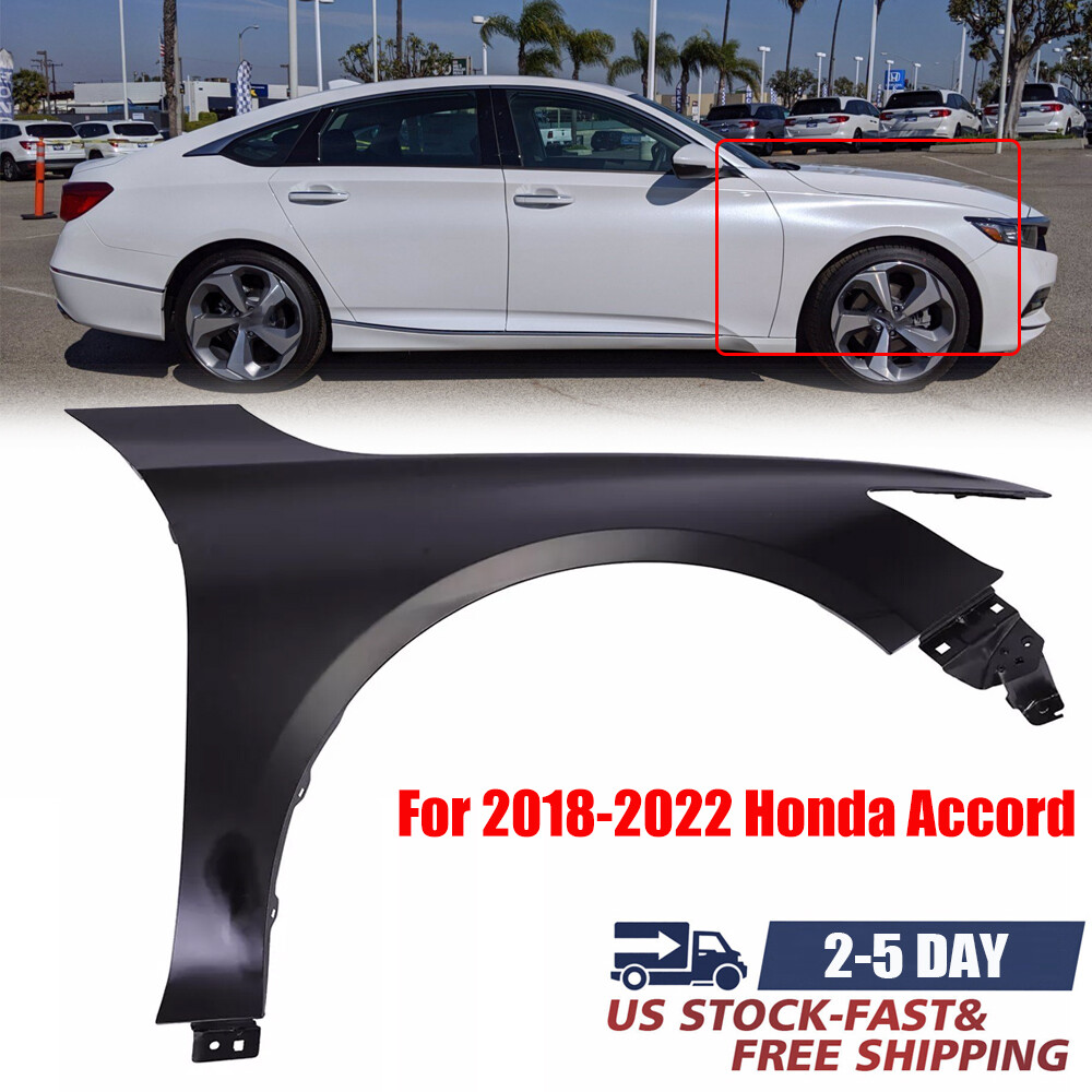 For 2018-2022 Honda Accord Fender Front Passenger Side Primed