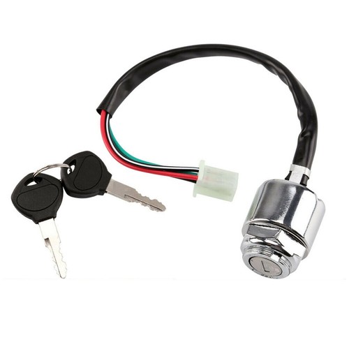 Universal Motorcycle Ignition Barrel Key Switch 4 wire Quad On Off Pit Motorbike - Picture 10 of 13