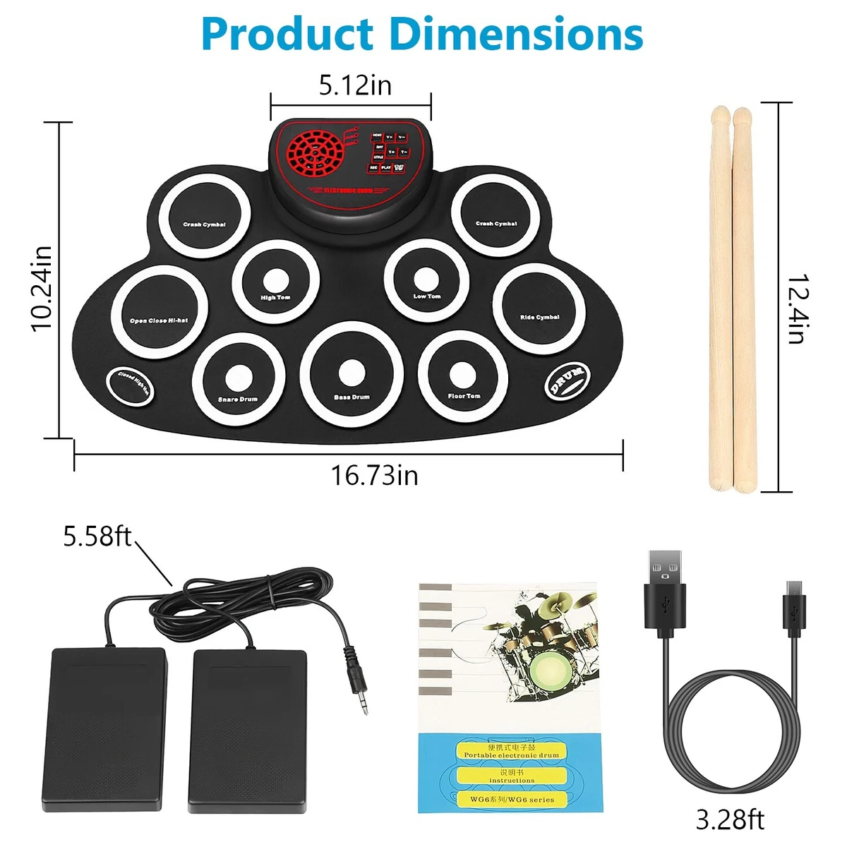 Electronic drum 2024 pad machine