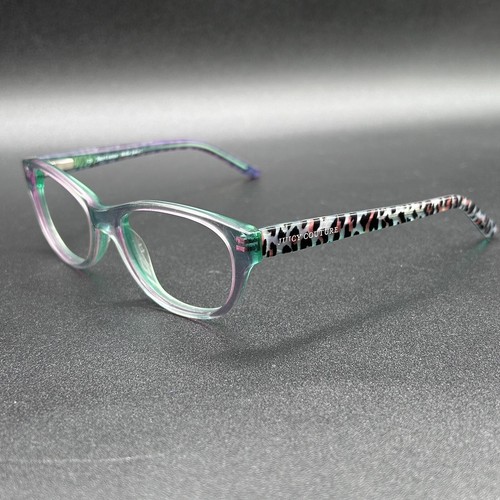 Juicy Couture JU913 Youth Eyeglasses Frame Pastels Leopard Flex 48-16-125 Used