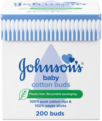 Johnson's Baby Cotton Buds 1 x 200 Drum