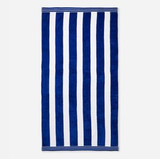 Jumbo Cabana Striped Beach Towel, Luxury 100% Cotton, Extra Large 100cm x 180cm
