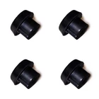 Replacement Billiard Pool Cue Rubber Bumpers, Press-Fit, Pack of 4