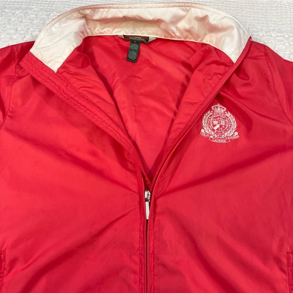 Chaqueta/Rompevientos L-RL Ralph Lauren Active Rosa Para Mujer Talla L SKU 4957 Foto 4 de 4