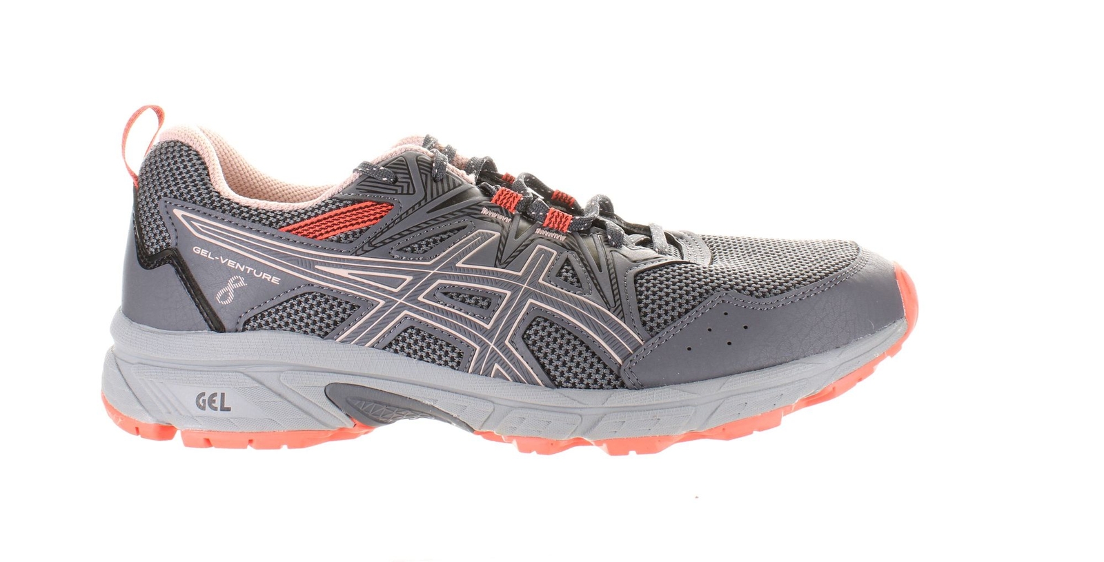 ASICS Womens Gel-Venture 8 Gray Hiking Shoes Size 11 (7769972)