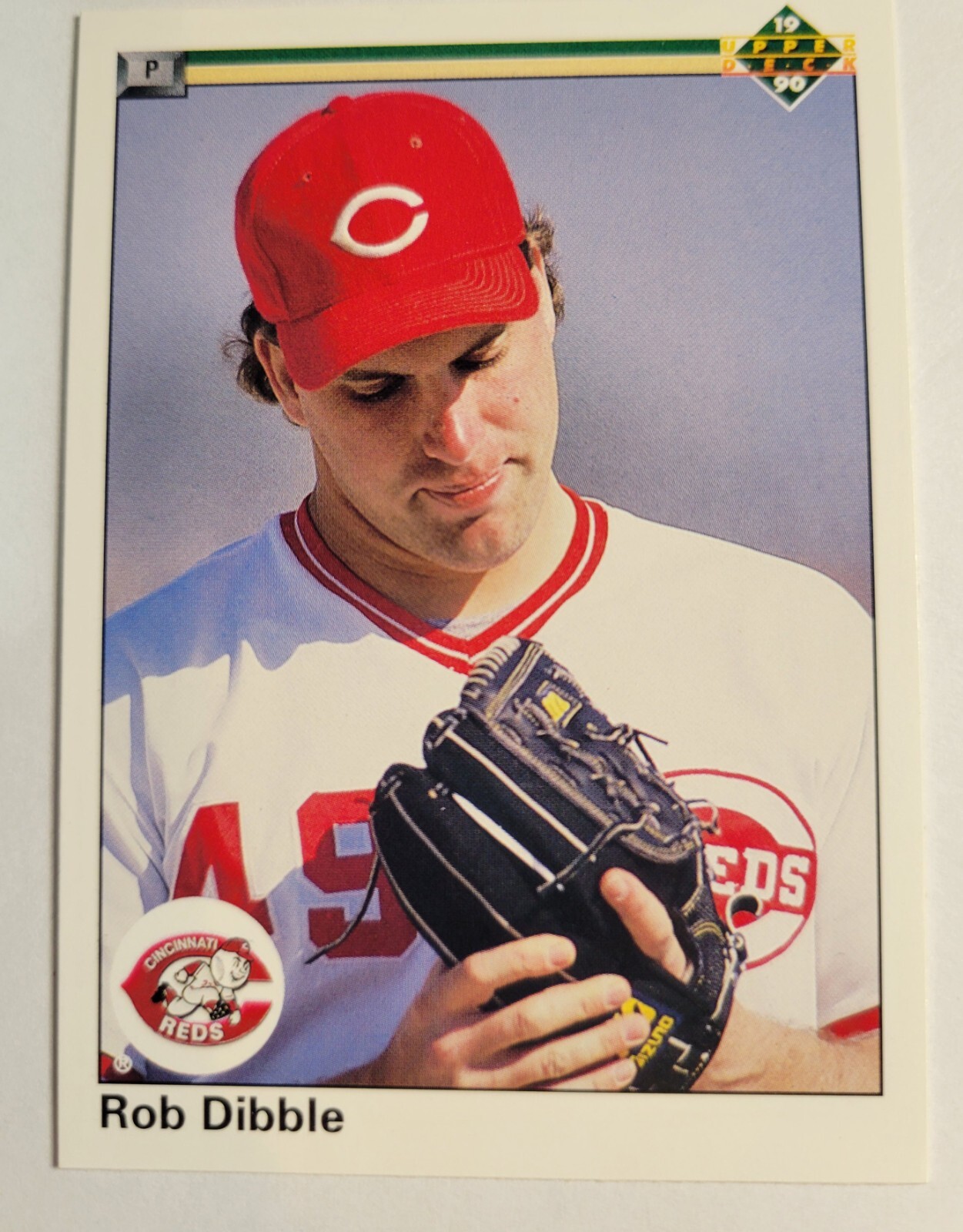 1990 Rob Dibble Upper Deck Card  #586  CINCINNATI REDS-PITCHER Baseball Trading 