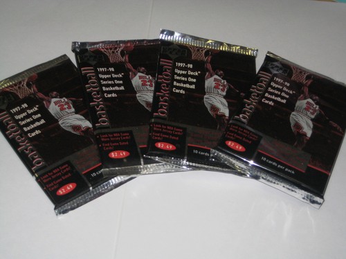 RARE 1997-98 UPPER DECK SERIES 1 NBA BASKETBALL UNOPENED 10 CARD PACK FREE SHIP! - Picture 3 of 4