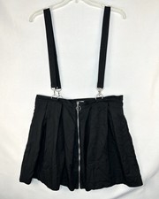 Hot Topic Skirt Suspenders Women's 2X Plus Black Utility Pleated