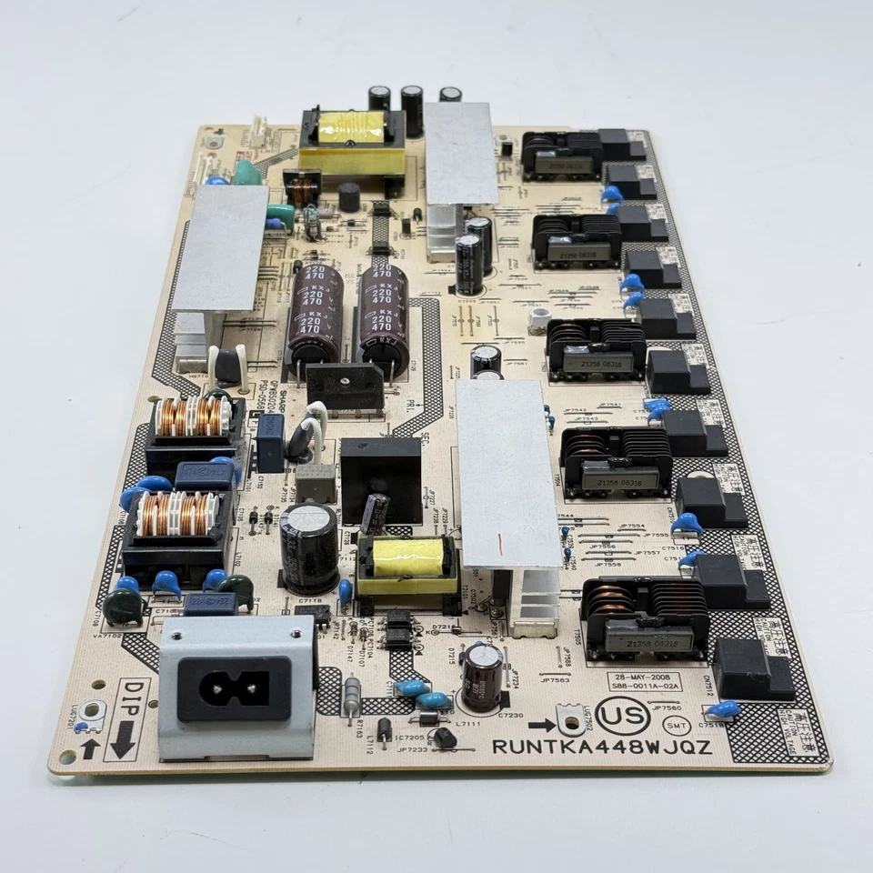 32" SHARP LED/LCD TV LC-32D44U POWER SUPPLY/BACKLIGHT INVERTER RUNTKA448WJQZ - Image 2 of 2
