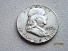 1957 Franklin Silver Half Dollar