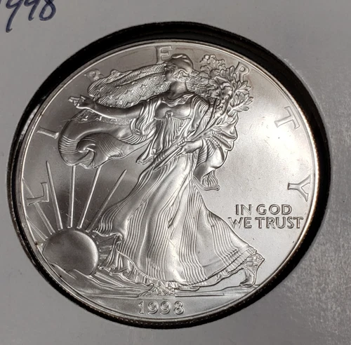 1998 American Silver Eagle 1 oz .999 Fine Silver Uncirculated