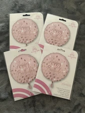 Birthday Party Decorations Balloons Pink Gold Standard Size 4 Women Men