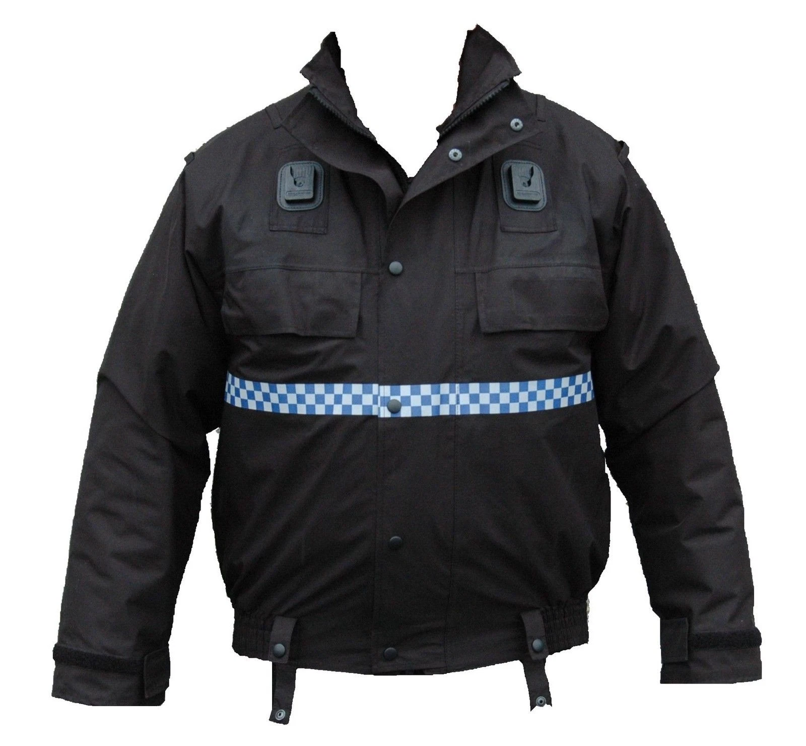 Black Waterproof & Breathable Bomber Jacket Removable Lining PBJ01LA