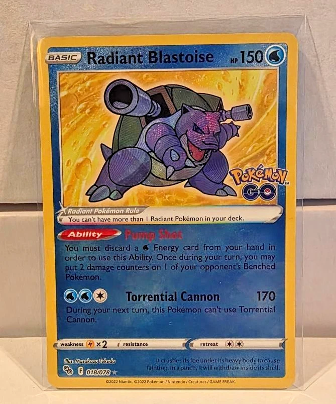 Radiant Blastoise 018/078 Pokémon GO for sale | eBay