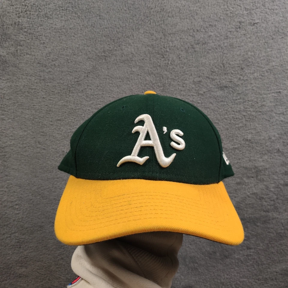 Oakland Athletic A's 帽子成人 UNISEX OSFA 绿色刺绣钩环 New Era — 第 2/4 张图片