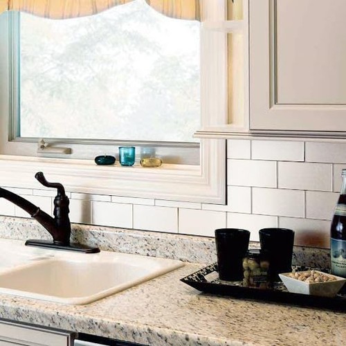 - Stück Peel and Stick Backsplash Metallfliese, 3" x 6" Stick 100 Pinsel Aluminium - Bild 4 von 7