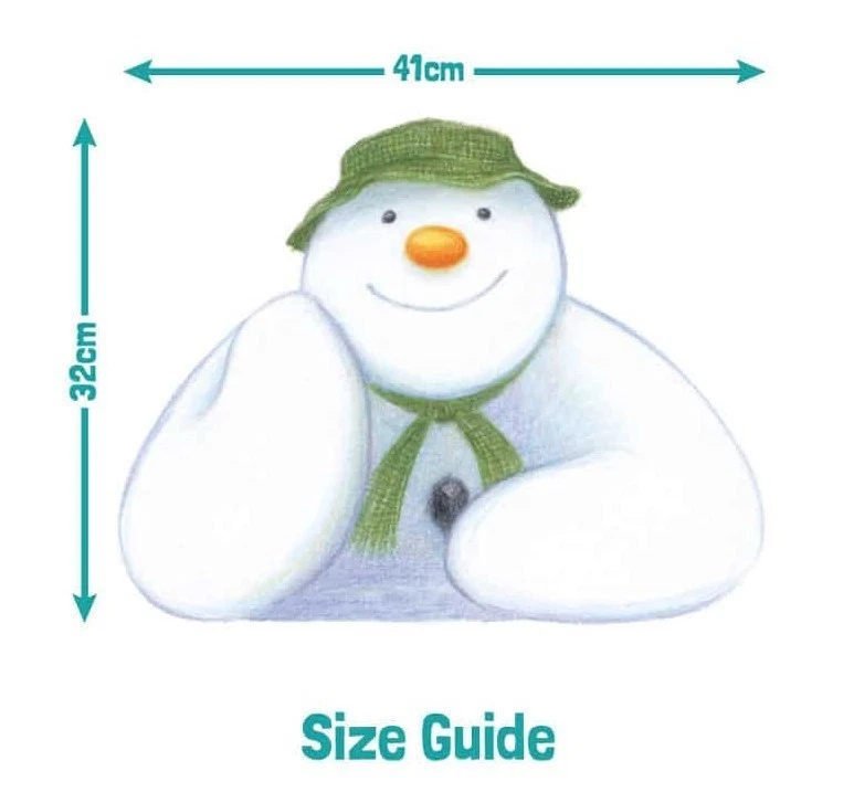 RAYMOND BRIGGS THE SNOWMAN CHRISTMAS WINDOW STICKER XMAS WINDOW CLING NEW - Изображение 2 из 2