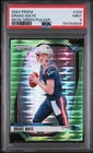 DRAKE MAYE 2024 PANINI PRIZM NEON GREEN PULSAR #329 PSA 9 Rookie RC Patriots