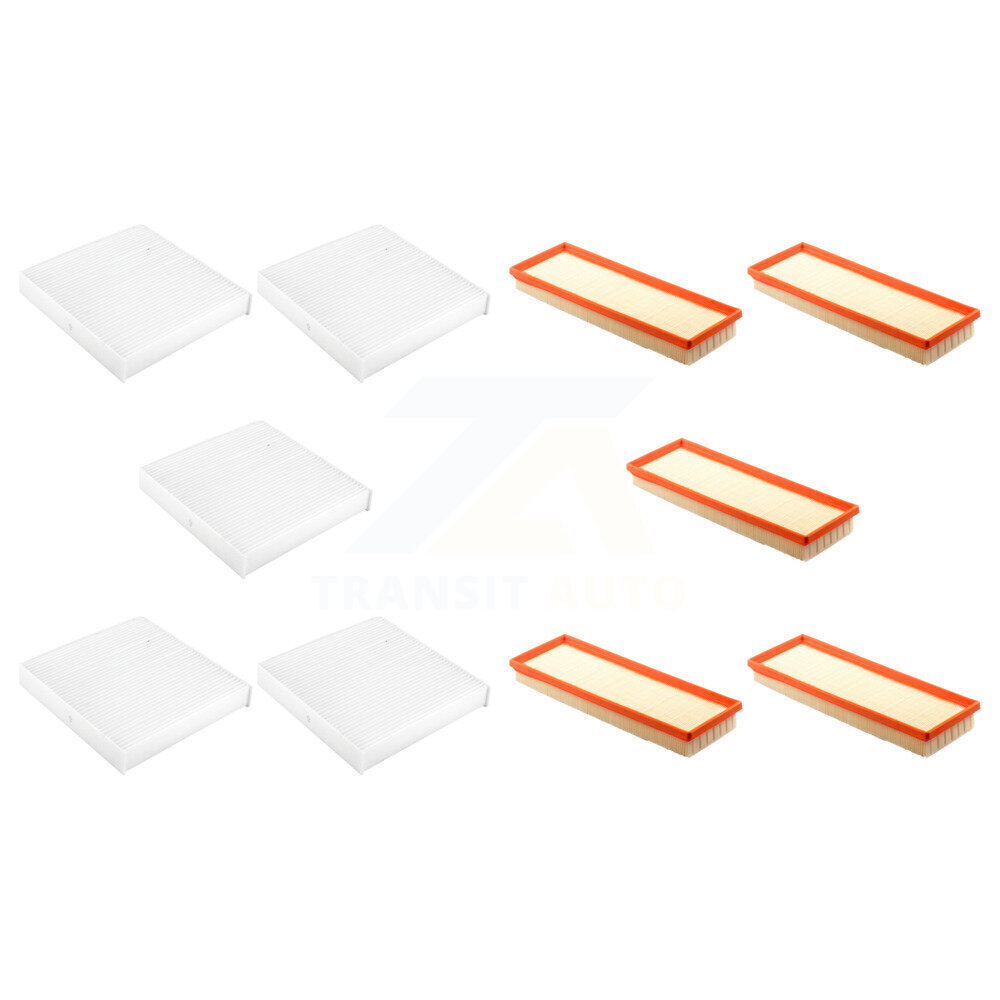 Air Cabin Filters (10 Total) Kit For Fiat 500 1.4L with Naturally Aspirated