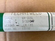 Stainless Steel TIG Welding Rod; ER-316L; One Pound