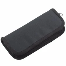 Two Pocket Zippered Knife Carrying Storage Case Pouch Pack Holds 2 6" Knives