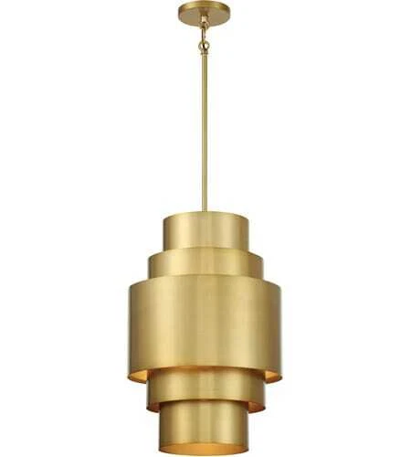 Spyglass Terrace 3-Light Pendant Light in Soft Brass - Picture 1 of 1