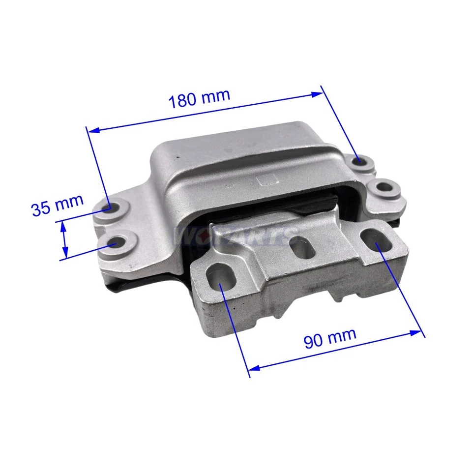 Juego de montaje de motor y transmisión apto para Volkswagen Rabbit, Passat 2,0 L, 2,5 L 2006-2019 Foto 3 de 4