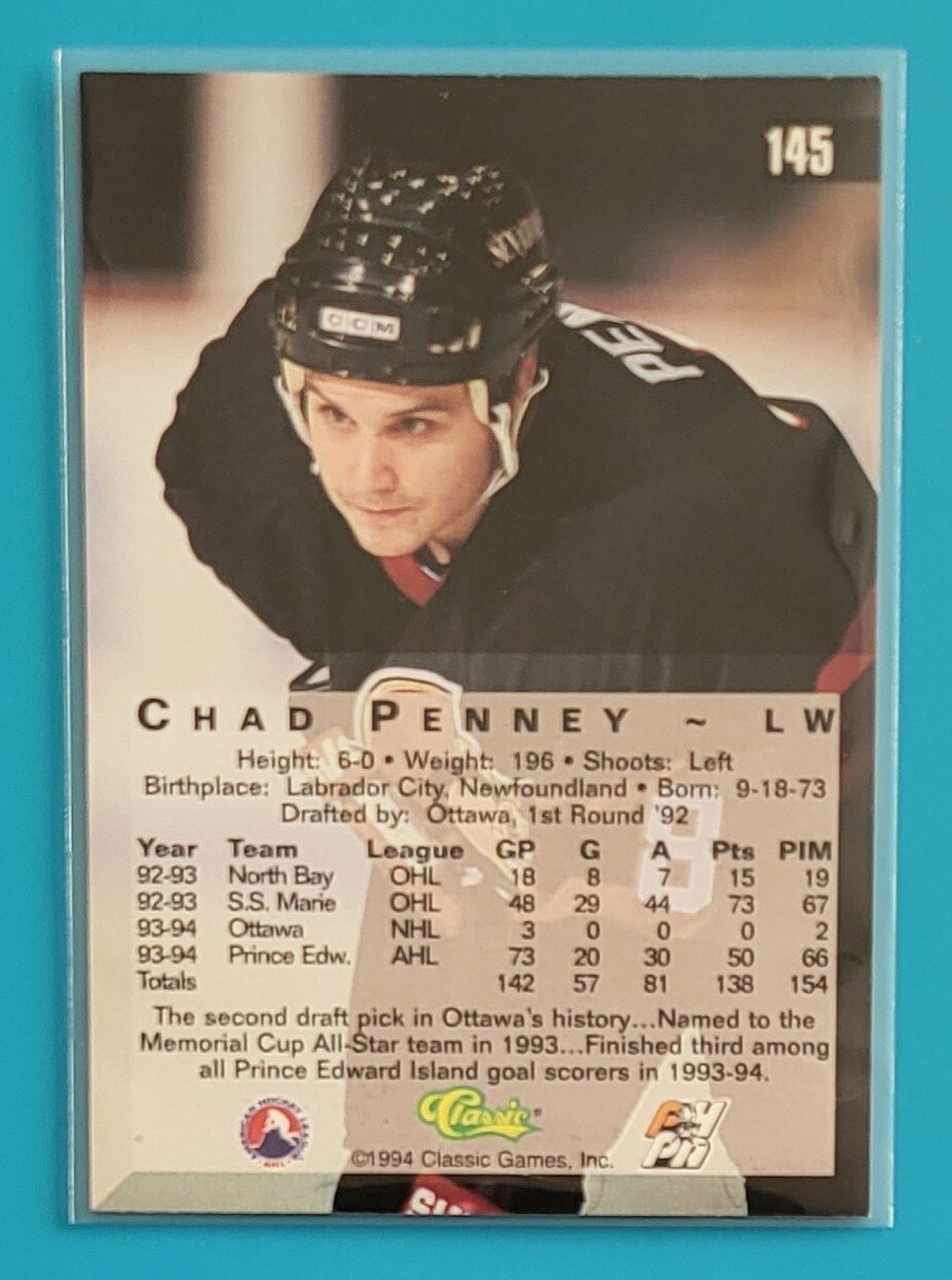 1994 Classic Four Sport #145 Chad Penney Prince Edward AHL Hockey