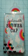 Fashionable Brand: Shower Cap w/ Rainbows, Clouds & Hearts - New & Free Shipping