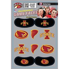 Fan-A-Peel Iowa State Waterless Peel and Stick Temporary Tattoos