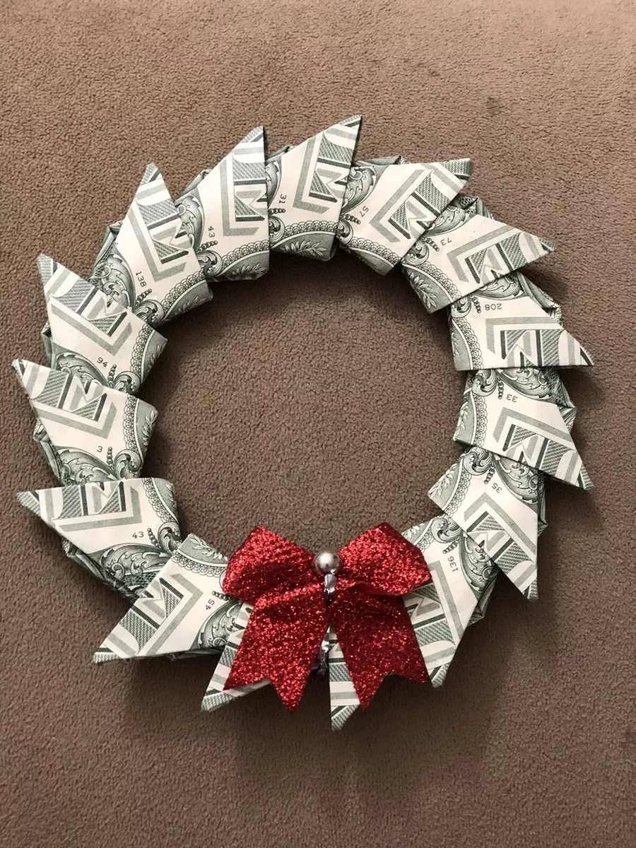 Money Wreath Christmas Gift | eBay