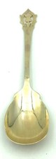 Vintage J.E. S. Hand Cut A1 Silver Plated Sugar/Berry Spoon
