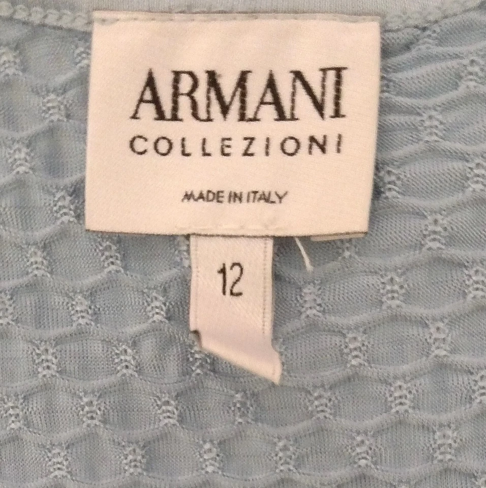 ARMANI COLLECTZIONI - CAMI AZUL ELEGANTE - Tamanho 12 - Imagem 3 de 3