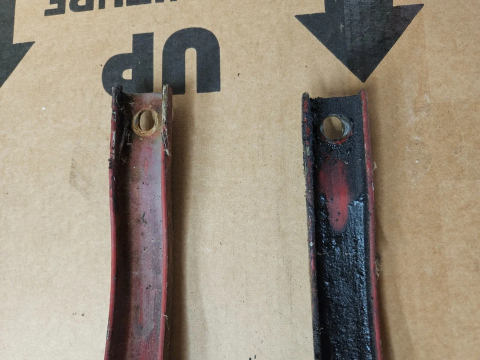 1960s SAAB 96 2 STROKE Front Bumper Support Mount Pair OEM 3 Cylinder Bull Nose - Image 3 of 4