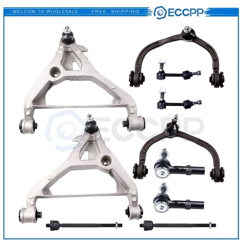 10Pc Front Upper Lower Control Arms Sway Bars Kit For 2005 06 Lincoln Navigator