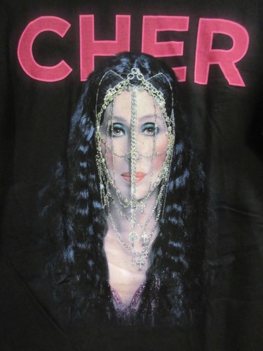 CHER OFFICIAL MERCH JEWLERY TOUR 2014 BAND CONCERT MUSIC T-SHIRT 2XL / XXL - Picture 3 of 5