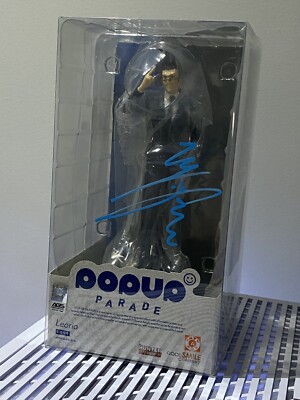 POP UP PARADE Leorio Figure Signed By Japanese Voice Actor Nobutoshi Canna.