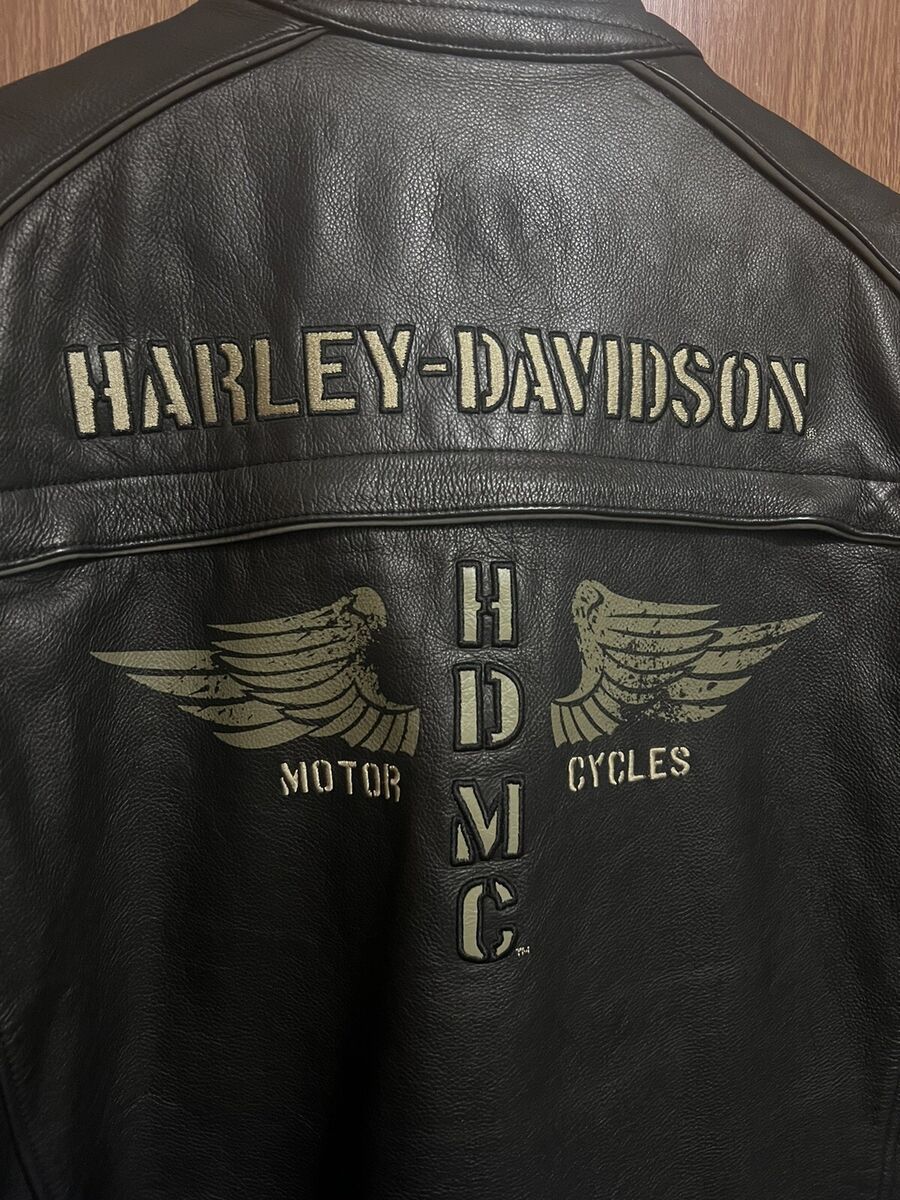 Harley Davidson RN 103819 CA 03402 Black Leather Jacket Size Harley Davidson RN 103819 CA 03402 Black Leather Jacket Size
