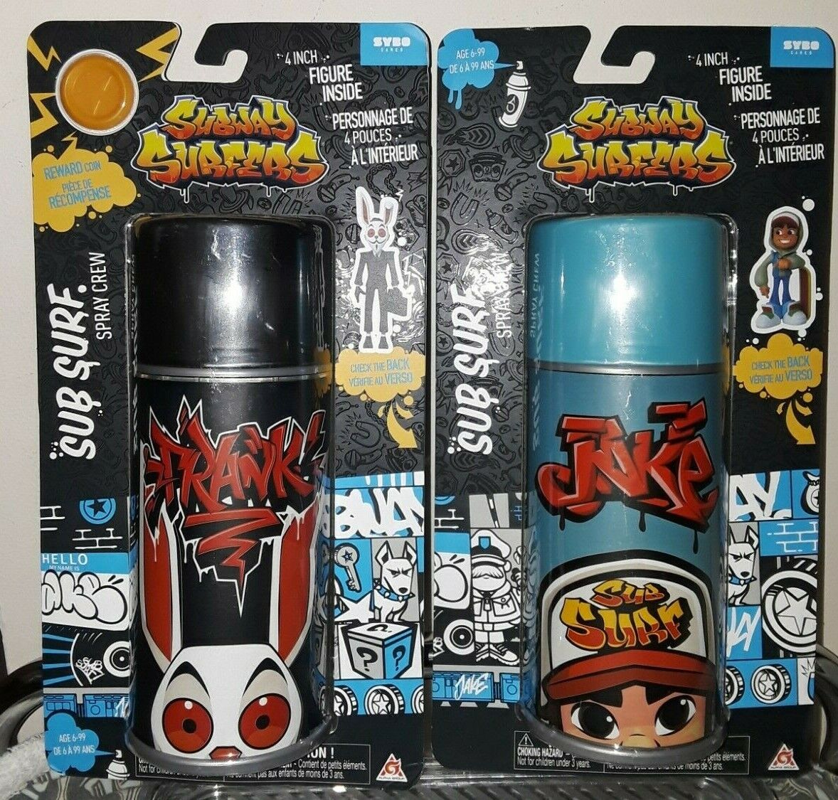 2020 Subway Surfers Game Sub Surf Spray Crew 4 Vinyl Figure Frank New  Sealed