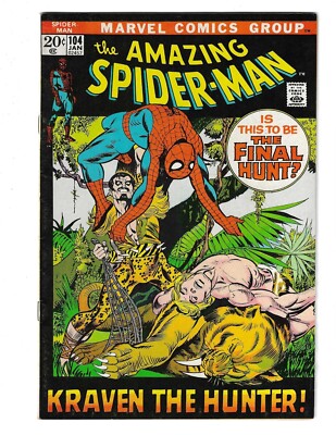 Amazing Spider-Man 104 NM- (9.2) 1/72 ''The Final Hunt!'' Kraven The Hunter!