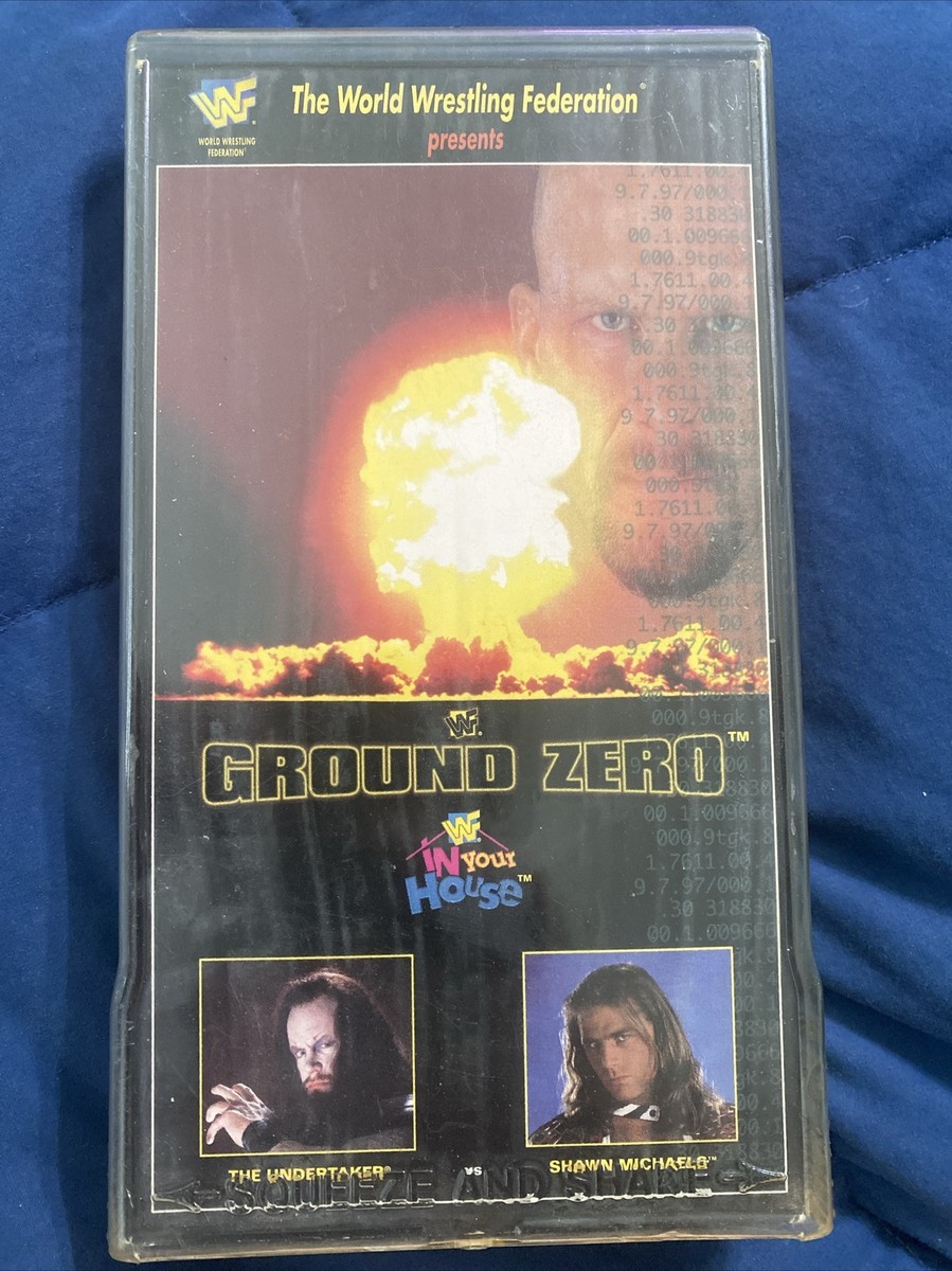 WWF In Your House Ground Zero 1997 VHS Wrestling WWE W/ Protective