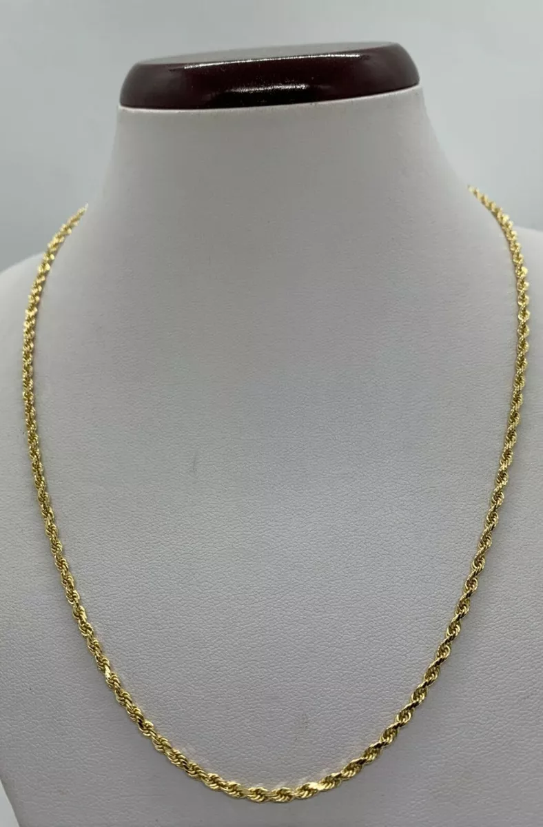 14k gold rope sale chain 2.5 mm