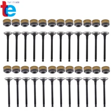 24Pcs Intake Exhaust Valves For Hyundai Kia 1999-2010 2.5L 2.7L Black
