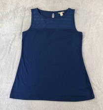 Banana Republic womens blue sleeveless blouse size medium