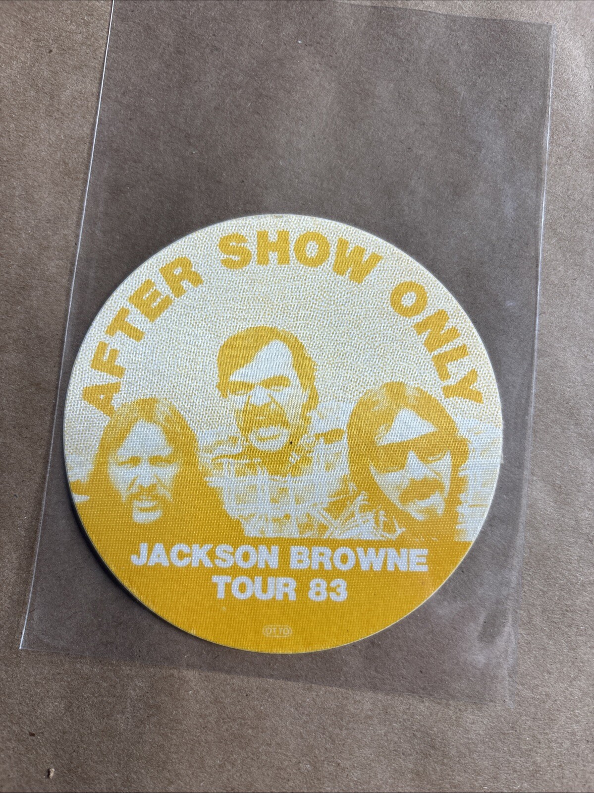 Jackson Browne Tour 1983 After Show Cloth Backstage Pass NEW pop rock concert