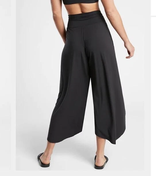 Pantalones de lanzamiento Athleta negros suaves negros Yoga Studio XL Foto 2 de 4