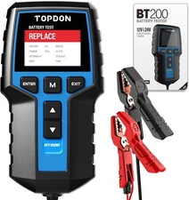 TOPDON BT200 12V 24V Car Battery Tester Battery Load Tester Battery Analyzer