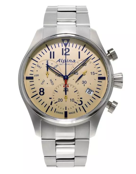 Alpina Men s Startimer Pilot Chronograph Quartz Watch 42MM AL