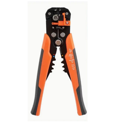 Self Adjusting Wire Stripper Cutter Crimper Tool Cable Stripping Orange