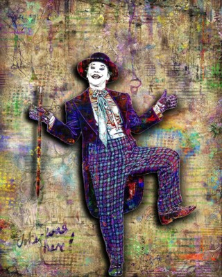 Jack Nicholson The Joker 8x10in Poster Batman 89' Movie Print Free Shipping Us
